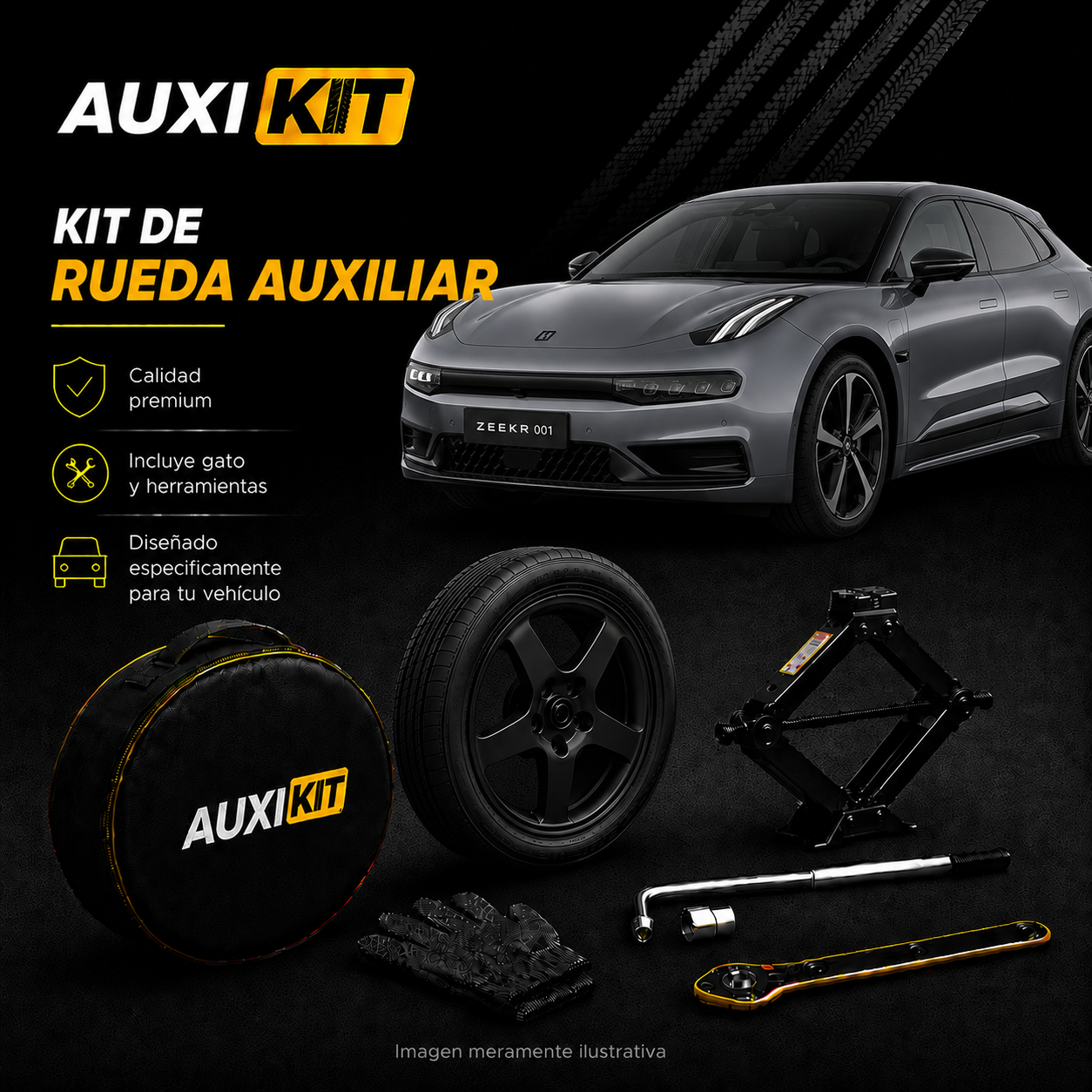 Kit Auxiliar Zeekr 001 (2024-2026)